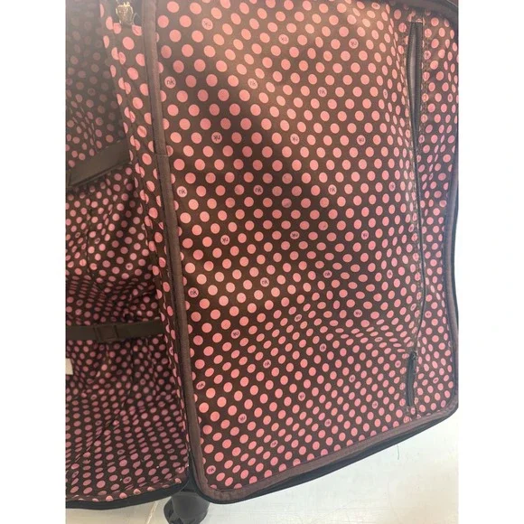 Nikky USA Nicole Lee Pop Art Patchwork Suitcase Black Multi 25 Inch Luggage - Picture 4 of 7